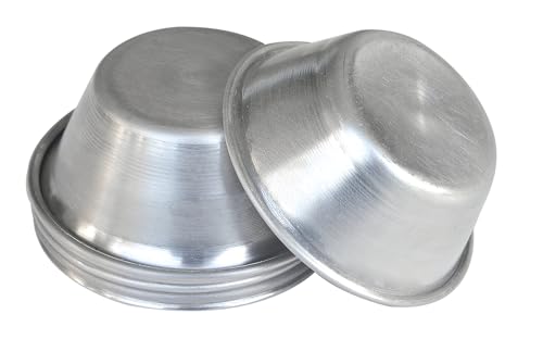 Mali's 43028, Pasteis De Nata, 6 Formen, Ø 5,9 cm x H 2,3 cm, Aluminium unbeschichtet, Silber von MALI'S
