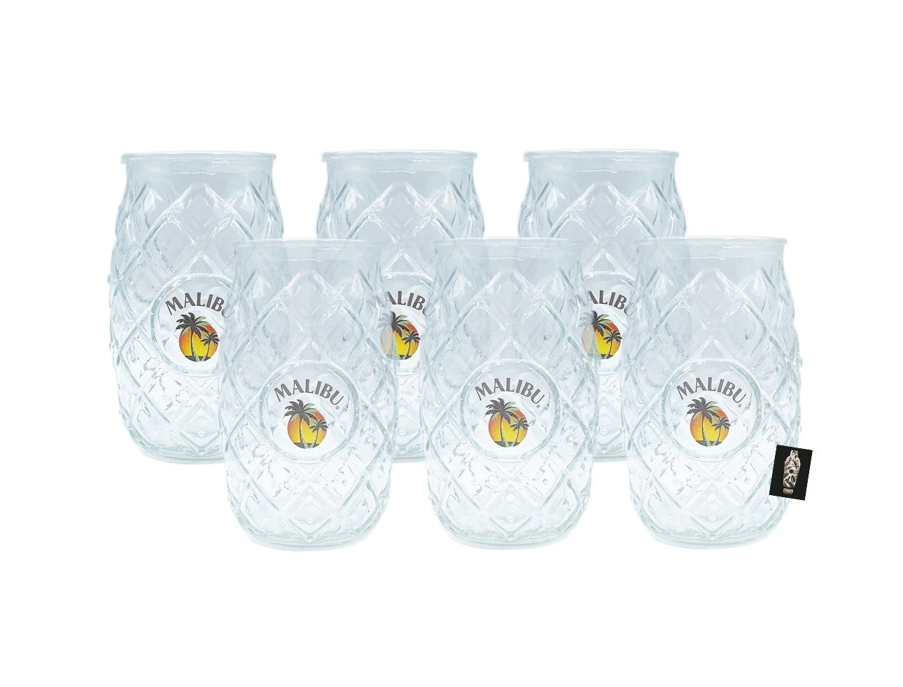 Malibu Gläser-Set Malibu 6er-Set Glas Gläser Set - 6x Gläser von Malibu