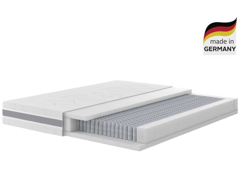 Taschenfederkernmatratze Matratze Mecklenburger, in 90x200 cm, 140x200 cm & weitere Größen, Malie, 24 cm hoch, Matratze H2, H3, H4 von Malie