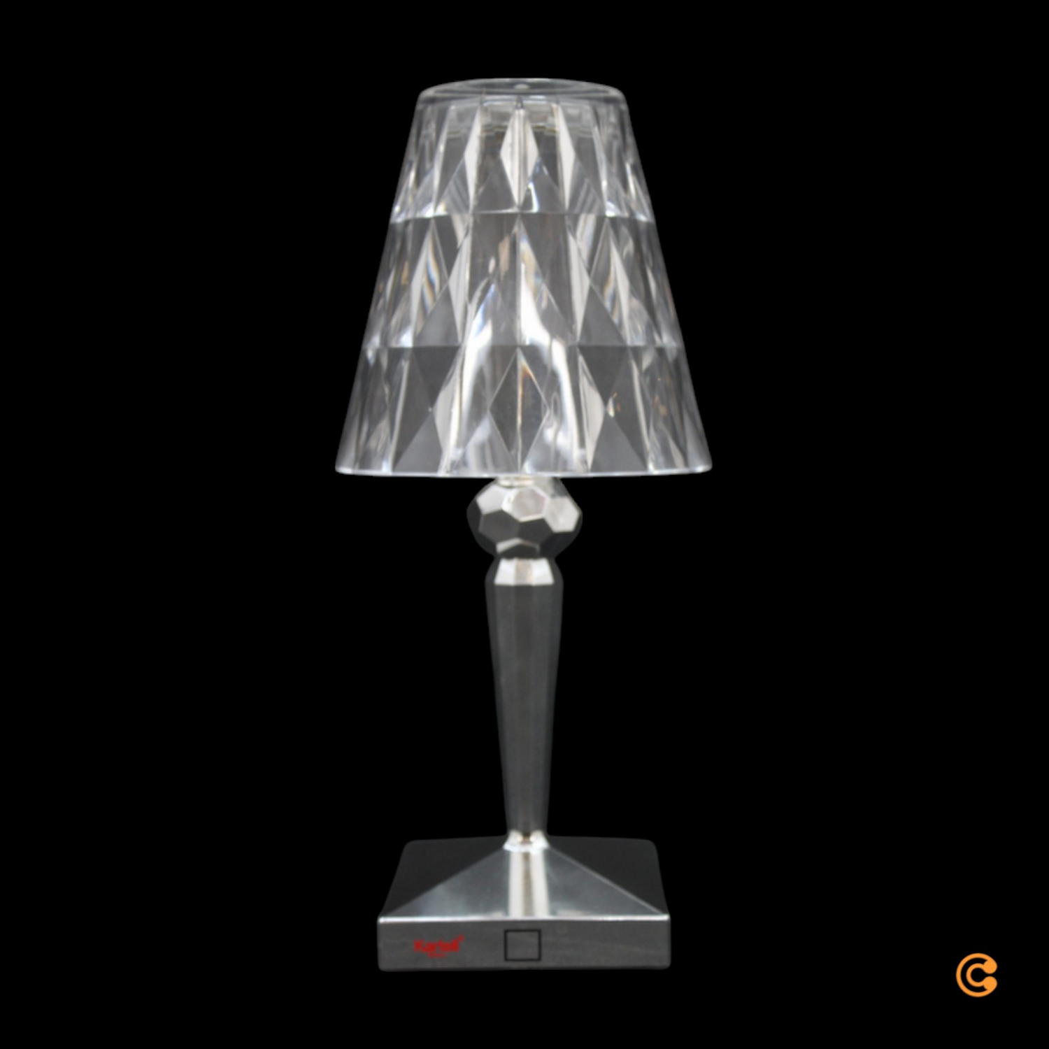 B-Ware Kartell Battery Led Tischlampe Tischlampe Tishleuchte Leuchte Led Ip54 Verchromt von Malindo-Dummy