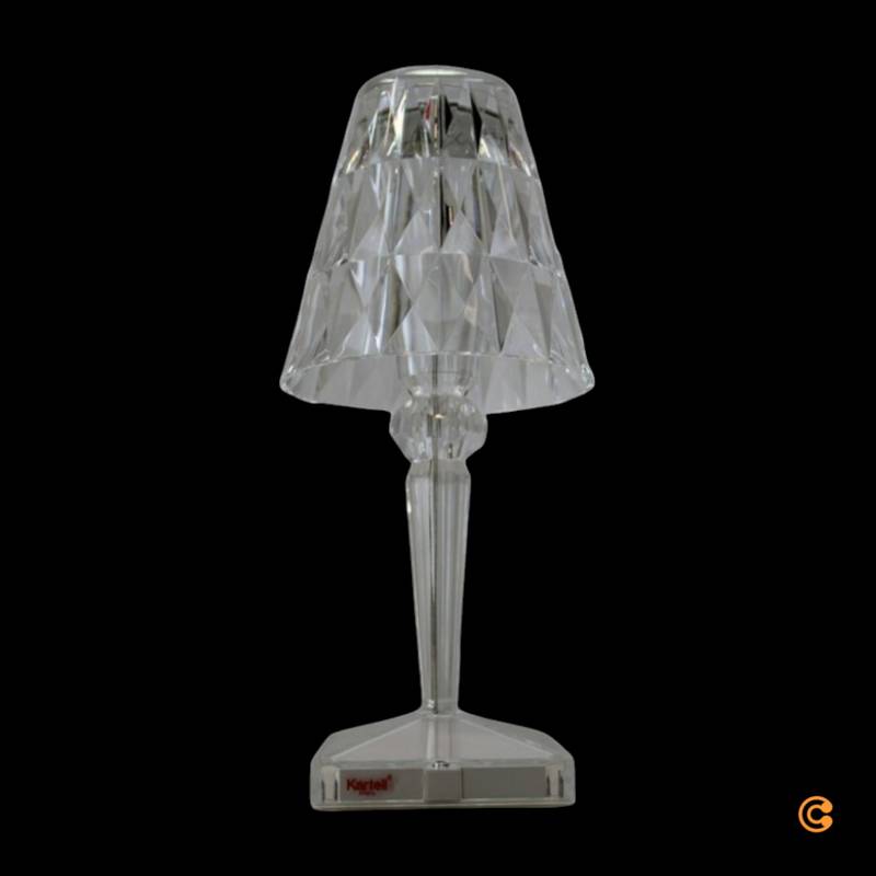 Kartell Battery Tischlampe Tischlampe Leselampe Nachttischlampe Usb Glasklar B-Ware von Malindo-Dummy