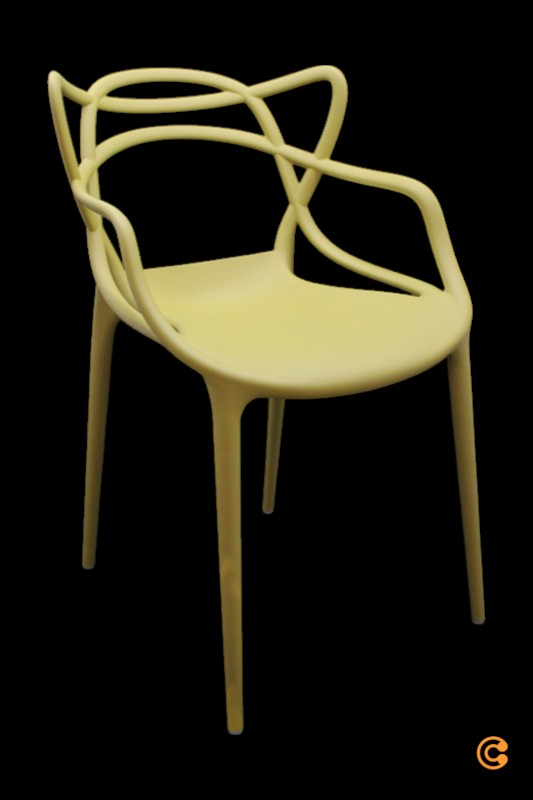 Kartell Masters Stuhl Esszimmerstuhl Armlehnstuhl Sitz Senfgelb Siehe Text/Foto B-Ware von Malindo-Dummy