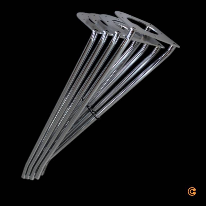 Kartell Max Tischbeine Chrom Tischgestell Ersatzbeine Tischbeine Verchromt B-Ware von Kartell