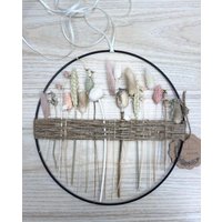 Trockenblumen in Einer Reihe - Flower Hoop Blumenring Farben Frei Wählbar von MaliniHoops
