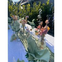 Trockenblumenkleinigkeiten Trockenblumenstrauß Trockenblumenarrangements Trockenblumen-Kerzenhalter Tischdekoration von MaliniHoops