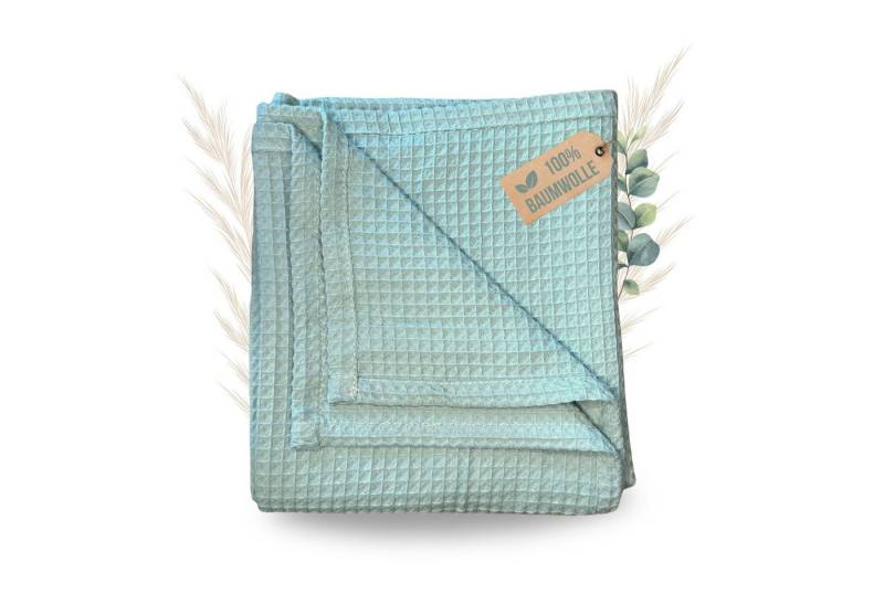 Babydecke Babydecke 75 x 100 cm, 100% Baumwolle Waffelpiqué weiche Kuscheldecke, Malino von Malino
