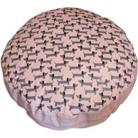 Hundebettchen, Dackel, Dachshund, Dackelstoff, Rund, Rosa, Schlafplatz, Hunde, Outdoor, Garten, Wasserabweisend Reißverschluss Hundebettchen, Dackel, Dachshund, Dackelstoff, Rund, Rosa, Schlafplatz, Hunde, Outdoor, Garten, Wasserabweisend Reißverschluss von MalisHundeshop