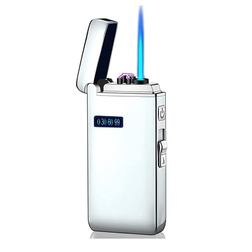 Dual Arc Lighter Jet Flame Torch Cigar USB Lighter 2 in1 Rechargeable Windproof Flameless Good for Cigarette Cigar Candle Pipe von Malisseladi