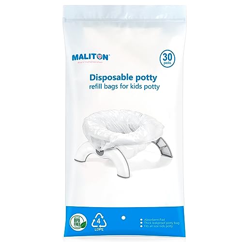 Maliton 30 Stück Einweg Baby Töpfchenbeutel mit Saugfähigem Pad für Unterwegs,Reisen,Auto - Universelle Töpfchen Liner passend für meisten Töpfchenstühle&Toilettensitz, Tragbar, Hygienisch & Praktisch Maliton 30 Stück Einweg Baby Töpfchenbeutel mit Saugfähigem Pad für Unterwegs,Reisen,Auto - Universelle Töpfchen Liner passend für meisten Töpfchenstühle&Toilettensitz, Tragbar, Hygienisch & Praktisch von Maliton