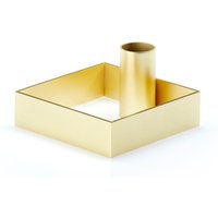 Kerzenhalter Edge brushed brass von Novoform