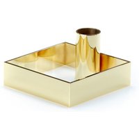 Kerzenhalter Edge polished brass von Novoform