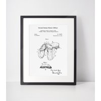 Pferdesattel-Patentposter | Leidenschaft Fürs Reiten I Retro-Patent Us-Patent von Malliven