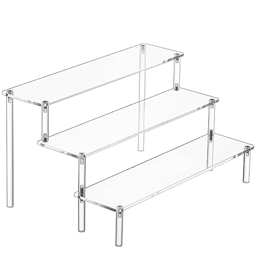 Malloy 1 Stück Acryl-Display-Riser, Parfümständer-Organizer, Transparente Acryl-Regal-Riser für Ständer für Lebensmittel, Tischgebrauch von Malloy