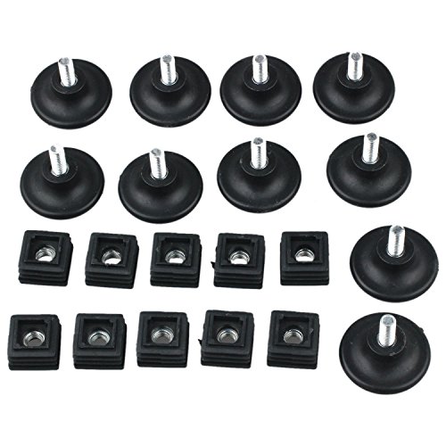 Malloy 10 Sets 45Mm Base Dia Einstellbarer Nivellierfuß 25Mmx25Mm Square Tube Insert Kit Malloy 10 Sets 45Mm Base Dia Einstellbarer Nivellierfuß 25Mmx25Mm Square Tube Insert Kit von Malloy