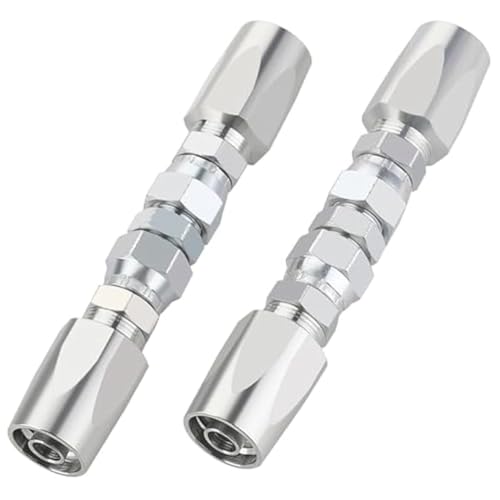 Malloy 2 Stück Wiederverwendbare Hydraulikarmaturen, 1/2 Innendurchmesser, Reparatursatz für Hydraulikschläuche Vor Ort von Malloy