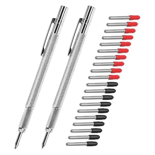 Malloy 2er-Pack Rakel-Set Aus Wolframkarbid mit Magnet, Zusätzlich 20 -Markierungsspitzen für Glas-/Keramik-/Metallplatten-Werkzeugset-Set Malloy 2er-Pack Rakel-Set Aus Wolframkarbid mit Magnet, Zusätzlich 20 -Markierungsspitzen für Glas-/Keramik-/Metallplatten-Werkzeugset-Set von Malloy