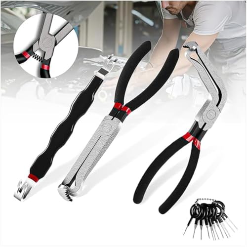 Malloy 3pcs Automotive Electrical Disconnect Tribain Fugenclip Pipe Table Drahtstopfenentfernung Entfernen von Malloy