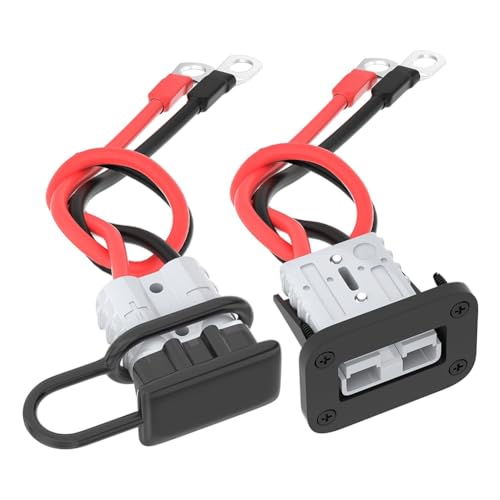 Malloy 50-A-Batterie-Schnelltrennstecker mit 8AWG-Draht und Montagehalterungs-Verlängerungskabel-Anschlusssatz Malloy 50-A-Batterie-Schnelltrennstecker mit 8AWG-Draht und Montagehalterungs-Verlängerungskabel-Anschlusssatz von Malloy