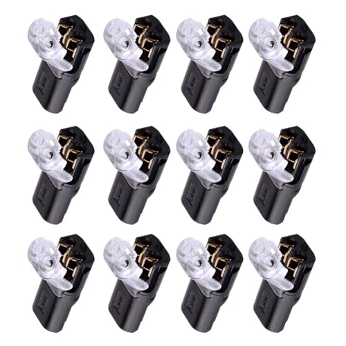 Malloy 50 Stück 2-Polige Stecker, Kabel-Schnappverbinder, Wasserdichte Elektrische Kabel, Doppeldraht-Steckverbinder mit Verriegelungsschnalle Malloy 50 Stück 2-Polige Stecker, Kabel-Schnappverbinder, Wasserdichte Elektrische Kabel, Doppeldraht-Steckverbinder mit Verriegelungsschnalle von Malloy