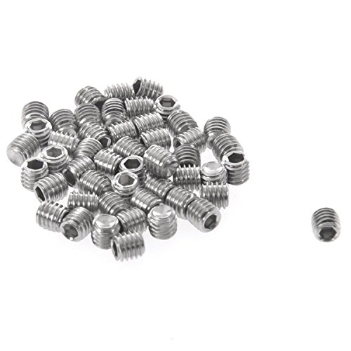 Malloy 50Pcs M3X3Mm Edelstahl Innensechskant Set Cap Point Madenschrauben Silber Malloy 50Pcs M3X3Mm Edelstahl Innensechskant Set Cap Point Madenschrauben Silber von Malloy