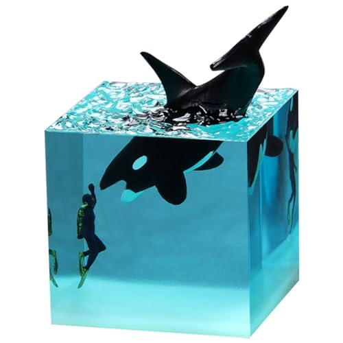 Malloy B- Marine Harz Wal Zuhause Ornament Buckelwal Taucher Würfel Ornament Marine Harz Dekoration Malloy B- Marine Harz Wal Zuhause Ornament Buckelwal Taucher Würfel Ornament Marine Harz Dekoration von Malloy