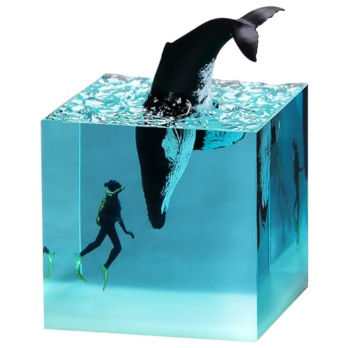 Malloy D- Buckelwal Taucher Würfel Ornament Harz Wal Zuhause Geburtstagsgeschenk Ornament Marine Harz Dekoration Malloy D- Buckelwal Taucher Würfel Ornament Harz Wal Zuhause Geburtstagsgeschenk Ornament Marine Harz Dekoration von Malloy