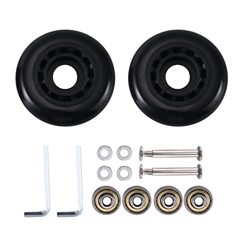 Malloy Gepäck Koffer Zubehör Kit 60x18mm Umweltfreundlich PU Karbonstahl Lager Reparatur Koffer Schwarz Malloy Gepäck Koffer Zubehör Kit 60x18mm Umweltfreundlich PU Karbonstahl Lager Reparatur Koffer Schwarz von Malloy