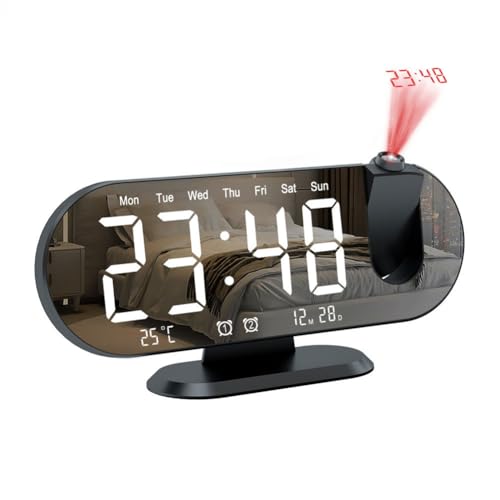 Malloy Mini 4K Uhr Kamera LED Digital Smart Projektor Unterstützt Fernbetrachtung Mobile Detection Mini Kamera von Malloy