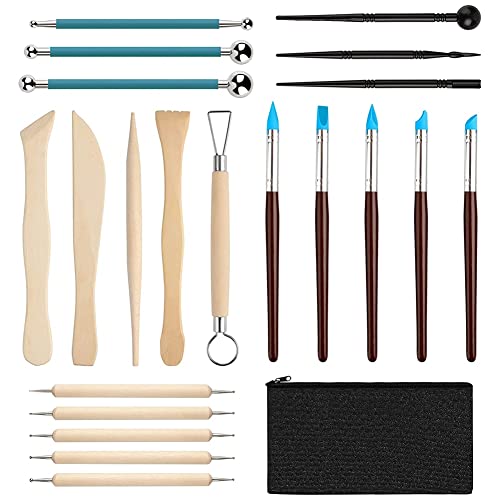Malloy Modellierwerkzeug, Ton-Keramik-Werkzeug-Set, Modellier-Werkzeuge Aus Polymer-Ton, Keramik-Ton-Werkzeug für Skulpturen-Schnitzwerkzeug Malloy Modellierwerkzeug, Ton-Keramik-Werkzeug-Set, Modellier-Werkzeuge Aus Polymer-Ton, Keramik-Ton-Werkzeug für Skulpturen-Schnitzwerkzeug von Malloy
