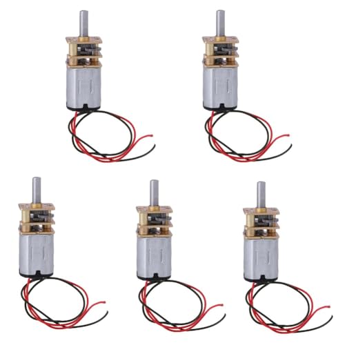 Malloy N20 Mini Micro Metal Getriebemotor 5pcs DC 3V-6 V mit Gearrad 60 Min Slow Speed Full Metal Reduzierspielzeug Malloy N20 Mini Micro Metal Getriebemotor 5pcs DC 3V-6 V mit Gearrad 60 Min Slow Speed Full Metal Reduzierspielzeug von Malloy