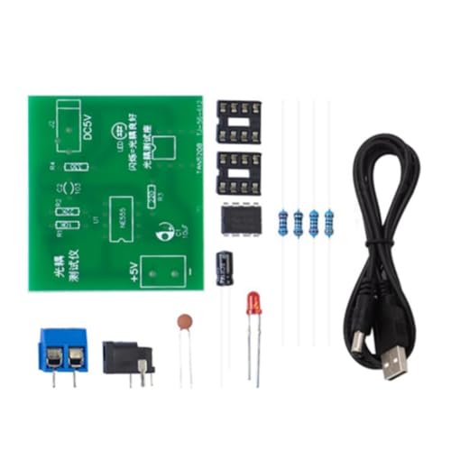 Malloy Optokoppler-Tester-Kit 555 Anwendung Leiterplatte Praxis Schweißen DIY Elektronisches Ersatzteilset mit Gleichstromkabel Malloy Optokoppler-Tester-Kit 555 Anwendung Leiterplatte Praxis Schweißen DIY Elektronisches Ersatzteilset mit Gleichstromkabel von Malloy
