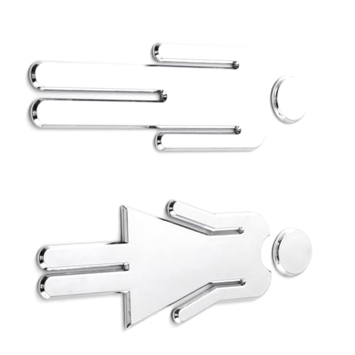 Malloy Toilettenschild Toilettenschild Gäste WC Schild Türdeko Selbstklebend Badezimmer 12cm Hoch Malloy Toilettenschild Toilettenschild Gäste WC Schild Türdeko Selbstklebend Badezimmer 12cm Hoch von Malloy