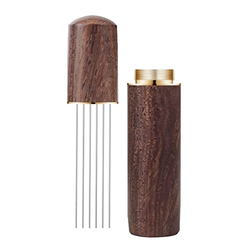 Malloy WDT Tool Espresso-Verteilungswerkzeug Tragbares Espresso-Verteilungswerkzeug, 6 Nadeln Walnussfarbe Malloy WDT Tool Espresso-Verteilungswerkzeug Tragbares Espresso-Verteilungswerkzeug, 6 Nadeln Walnussfarbe von Malloy