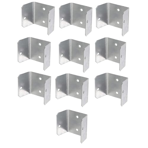 Malloy Zauntafel Clips Gitter Sicherer Zaun oder Refixpanel -Verzinkte Zaunclips Anti -Rasselnzaun (Packung Von 10) 32 mm von Malloy