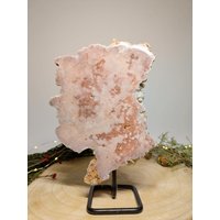 Funkelnde Xxl Pink Amethyst Scheibe Auf Metall Ständer Funkelnde Xxl Pink Amethyst Scheibe Auf Metall Ständer von MalousCrystals