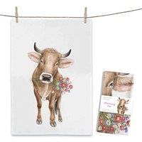 Geschirrtuch "Charming Cow" Geschirrtuch "Charming Cow" von Maluu