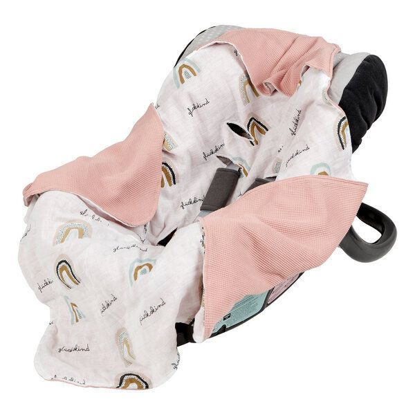 Mama Poppins Germany Einschlagdecke aus 100% Bio-Baumwolle 90x90 cm von Mama Poppins Germany