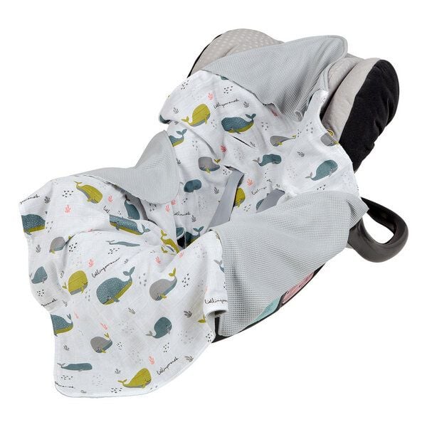 Mama Poppins Germany Einschlagdecke aus 100% Bio-Baumwolle 90x90 cm von Mama Poppins Germany