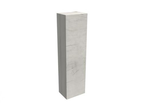 Mama Store Einzelne Reversible Säule aus Holz mit Push-und Pull-Öffnungssystem, Holzwerkstoff, Weiße Eiche, Large von Mama Store