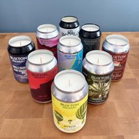 Buxton Brauerei Dose Kerze | Citronella Sojawachs Kerzenleuchter Camping Wohnmobil Sommerliche Grillparty Handwerksgarten von MamaLesaCandles