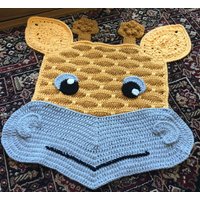 Giraffe Design Teppich Für Kinderzimmer. Thema Safari-Dschungel von MamaMayDew