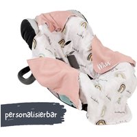 Einschlagdecke Mit Schriftzüge Aus 100% Bio-Baumwolle 90x90 cm, Für Kinderwagen Und Babyschale Doppelseitiger Musselin Waffelstoff Einschlagdecke Mit Schriftzüge Aus 100% Bio-Baumwolle 90x90 cm, Für Kinderwagen Und Babyschale Doppelseitiger Musselin Waffelstoff von MamaPoppinsGermany