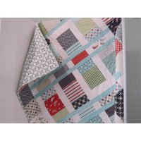 Blaue Segel Gelb Rot Geschlecht Neutral Baby Mädchen Junge Quilt von MamaSuzecreations