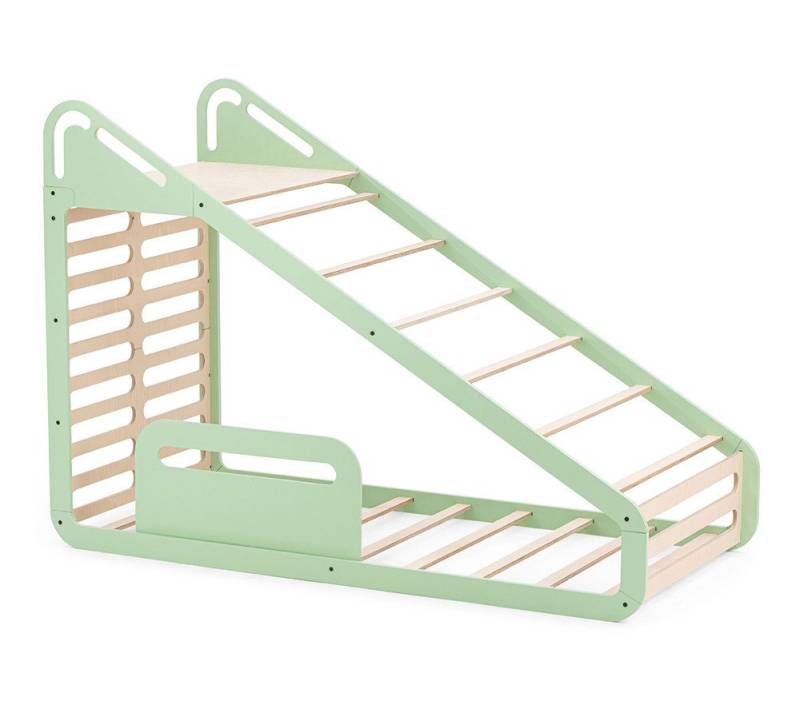 MamaToyz Kinderbett Kinderbett Sleepy (1-tlg., Kinderbett, Klettergerüst), Unbehandeltes Holz von MamaToyz