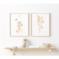 Gerahmtes Kinderzimmer Dekor Mädchen - Blumen Wand Wandkunst Mädchen-Kinderzimmer Drucke Altrosa von MamabirdPrints