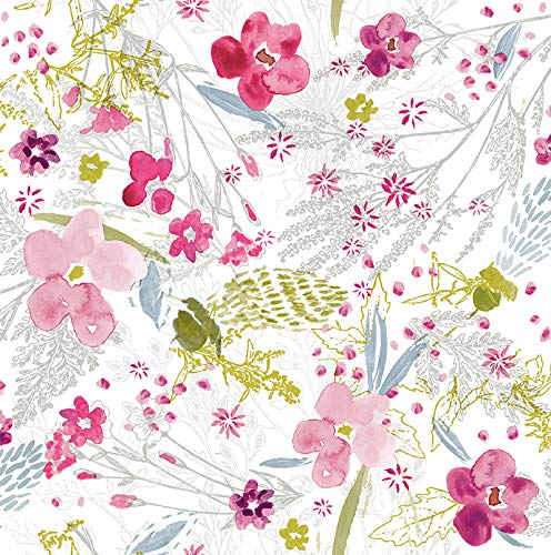Mambo-Design PVC Tischdecke Bloom Blumen bunt Wachstuch • Breite & Länge wählbar • abwaschbare Tischdecke Frühling, Größe:100 x 160 cm von Mambo-Design