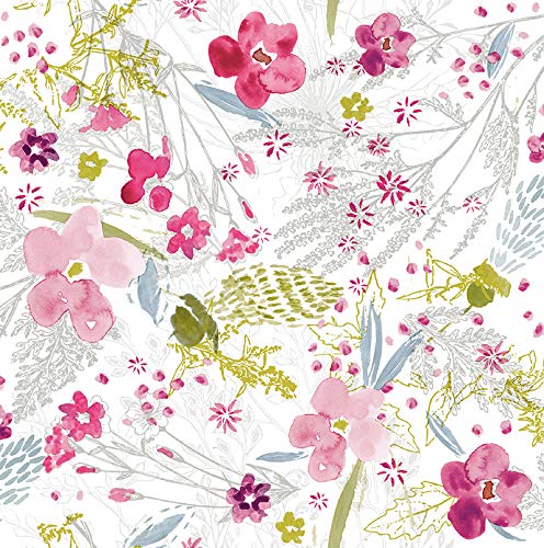 Mambo-Design PVC Tischdecke Bloom Blumen bunt Wachstuch • Breite & Länge wählbar • abwaschbare Tischdecke Frühling, Größe:140 x 250 cm von Mambo-Design