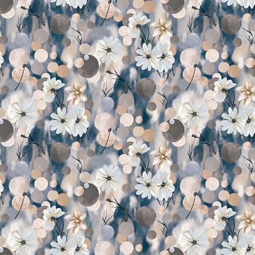Mambo Design PVC Tischdecke Bubble Blau Meterware Wachstuch Eckig Breite & Länge wählbar abwaschbar Blüten beige Taupe, Größe:130 x 300 cm Mambo Design PVC Tischdecke Bubble Blau Meterware Wachstuch Eckig Breite & Länge wählbar abwaschbar Blüten beige Taupe, Größe:130 x 300 cm von Mambo Design