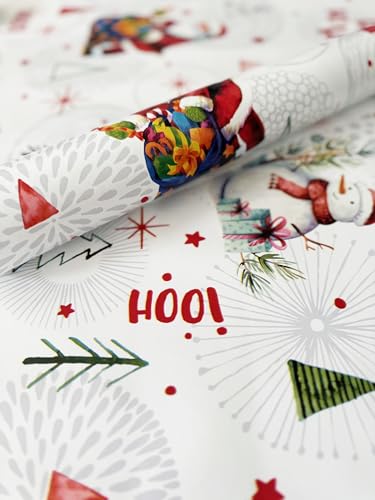 Mambo Design PVC Tischdecke Carol X-Mas Weihnachten Meterware Wachstuch weiß rot Nikolaus Breite & Länge wählbar abwaschbar, Größe:100 x 220 cm Mambo Design PVC Tischdecke Carol X-Mas Weihnachten Meterware Wachstuch weiß rot Nikolaus Breite & Länge wählbar abwaschbar, Größe:100 x 220 cm von Mambo Design