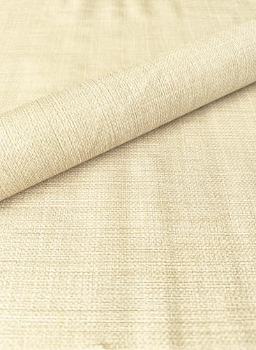 Mambo Design PVC Tischdecke LEINEN GEPRÄGT Creme Wachstuch • Breite & Länge wählbar • abwaschbar Leinenoptik, Größe:130 x 200 cm von Mambo Design